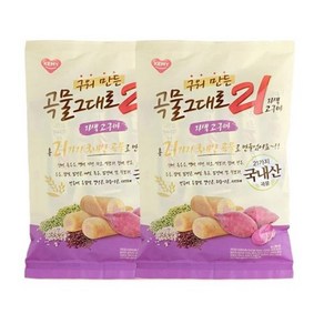 구워만든 곡물그대로 21곡 자색고구마 150g, 2개