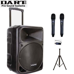 다트 BX-1205FX HH 500W 충전앰프 버스킹앰프 학교 수업 교육 색소폰 연주 행사용 무선마이크 2개 블루투스 USB