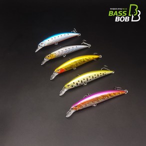 [배스밥] 케이나인 싱킹 미노우 저크베이트 9.5cm 15g 배스낚시 농어 쏘가리 꺽지, K9 MINNOW -5 (S), 1개