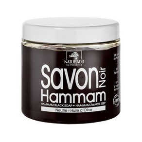 나투라도 사봉 누아 하맘 함맘 블랙솝 올리브 오일 블랙 비누 600ml Natuado Savon Noi Hammam, 1개