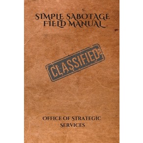 (영문도서) Simple Sabotage Field Manual Papeback, Gopublish, English, 9783755100348