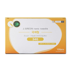 [정림의료기산업] 정림 극세침(나노니들) 34G 4mm 100개입, 1개