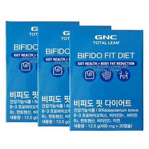 [GNC] 비피도 핏 다이어트 13.5g (30캡슐 30일분) x 3개, 30정