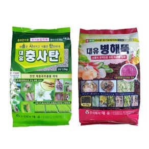 농사친구 대유 충사탄 1.5kg + 병해뚝 3kg 유기농업자재, 충사탄 1.5kg + 병해뚝 3kg 세트, 1세트