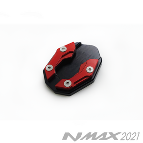 BIKI 야마하 NMAX125 사이드 스탠드클립 레드 17- 21 22 23년 스텐드 커버, 1개