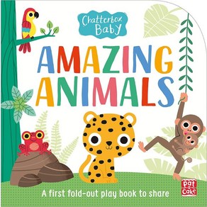 Chattebox Baby: Amazing Animals:Fold-out tummy time book, Hachette Childen's Book