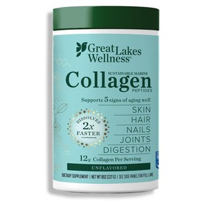 그레이트 레이크 웰니스 마린 콜라겐 geat lakes maine collagen, 227g, 1개