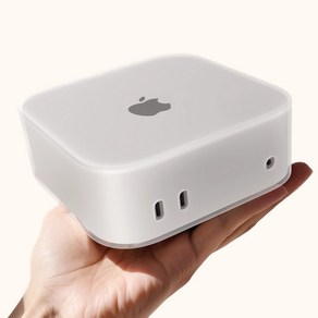 POBOO 맥미니 M4 케이스 실리콘 MAC MINI, WHITE (반투명), 1개