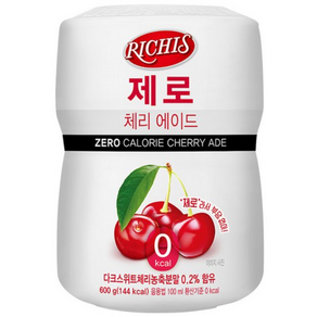 리치스 제로 체리 에이드 분말, 600g, 3개