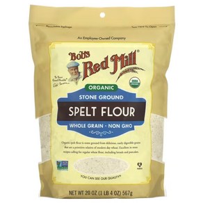 유기농 스톤그라운드 통곡물 가루 stone ground spelt flour 567g