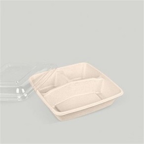 [소분] 펄프 도시락 세트 CS-1000-3 50개, 1세트