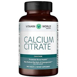 비타민월드 칼슘제 칼슘 1000mg 100정 x 1통 Calcium Citate, 1개