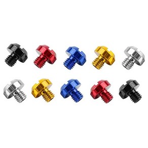 셀렉트템 스쿠터 백미러 어댑터 볼트 10mm 홀커버 마감볼트, 1개, 블루역방향