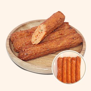 산아푸드 휴게소 간식 핫바 (옵션.03) 수제 매운고추 명품 어묵바, 1개, 400g