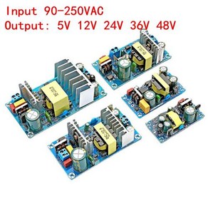 파워서플라이 AC100240V 스위칭 전원 모듈 ACDC 5V 12V 24V 36V 48V 1A 2A 4A 3A 6A 7A 8A 9A 125A 산업 베어 보드, 15.48V 4A  100240V