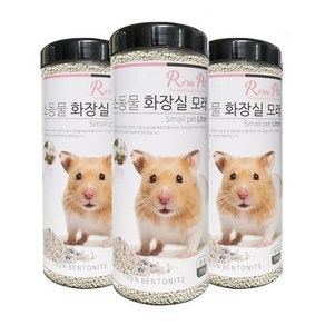 로라펫 소동물 화장실모래 코튼향, 700g, 3개