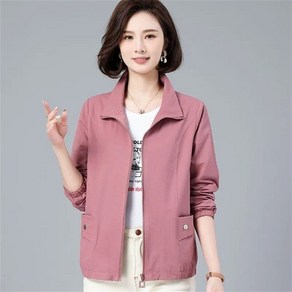 Vezi 여성 가을 봄 기본 면혼방 집업 점퍼 심플 패션 긴팔 재킷 465DS54SKZ564DSF