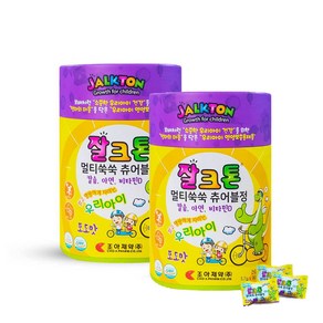 조아제약 멀티쑥쑥 츄어블정 포도맛 칼슘 아연 180정, 90정, 2개