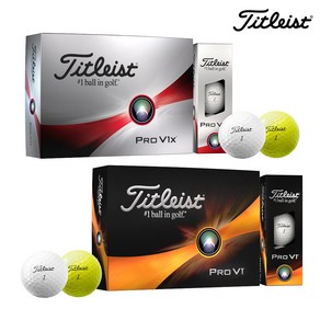 [아쿠쉬네트코리아정품] 타이틀리스트 신제품 PRO V1 PRO V1X 골프공 (4색)