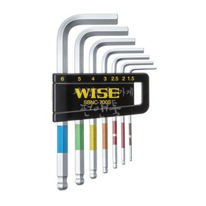 일본 WISE 와이즈 SBNC-700S 미니 육각볼렌치세트 7PCS 1.5-6MM 일제 소형