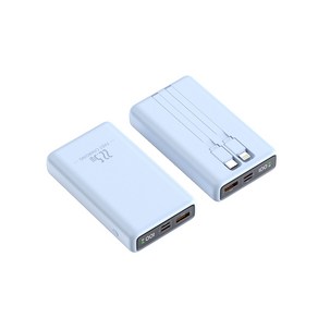 대용량 PD 22.5W 초고속충전 미니 전량표시 케이블 일체형 보조배터리 10000mAh