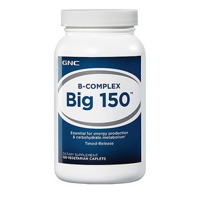 GNC 지앤씨 비타민 B 컴플렉스 빅 150 (100정) GNC B-Complex Big 150 100 Vegetarian Caplets