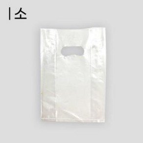 LDPE 일회용 배달 비닐봉투 무지 (소) 링타입 1000장 반투명 170x240x80