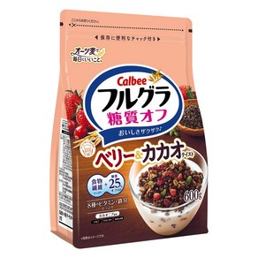 가루비 후루구라 당질 오프 베리 & 카카오 맛, 600g, 1개