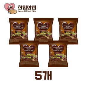 편의점간식 카다이프 피스타치오 하트초콜릿, 5개, 65g