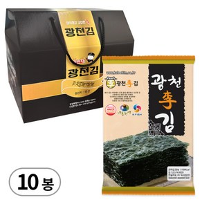 선물용 세트 광천이김 조미 재래 전장김 광천김 20g 10봉