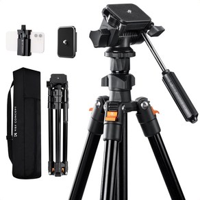 K&F CONCEPT 여행용 카메라 삼각대 + 볼헤드 세트, K234A0, 1개