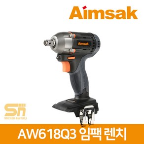 아임삭 18V 충전 임팩렌치 AW618Q3 베어툴 본체 단품, 1개