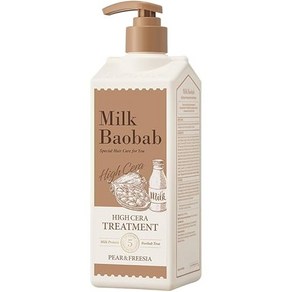 milk baobab 밀크 바오밥 [공식] 하이세라 트리트먼트 500ml 향 3종 (페어 & 프리지어), 1개