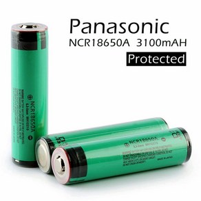 18650 배터리 파나소닉 대용량 3100mAh 충전배터리 보호회로형 18650 충전기, 1개입, 1개