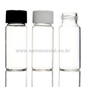 스크류캡바이알30ml(30x75), 흰색