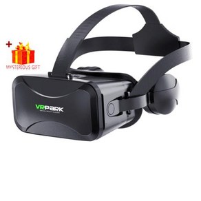 핸드폰 스마트폰 VR 헤드셋 VR 가상현실체험 헤드셋 가상 현실 3D VR 안경 헤드셋 스마트폰 고글 헬멧 장치 렌즈 비아 헤드폰 안드로이드 게임용, 1) Only VR