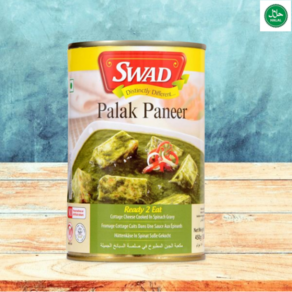 Swad Palak Panee (Spinach & Indian Cheese) 스와드 팔락 파니르 (시금치와 인도 치즈), 3개, 400g