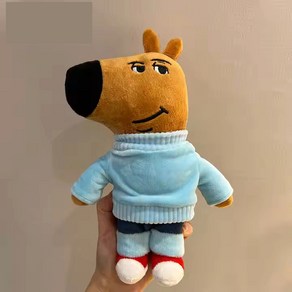 chill guy 칠가이 인형, 1개, 브라운, 25cm