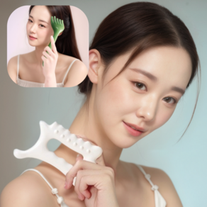 프라니 전신 마사지기 올인원 괄사 2개, 화이트, 1개