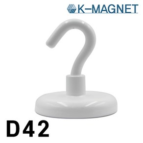 kmagnet 초강력 네오디움 자석 고리 원형, 선택6-3 네오디뮴고리자석 42mm(화이트), 1개