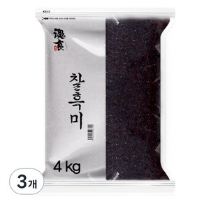 영양풍부 혼식 블랙푸드 찰흑미 4kg 3개