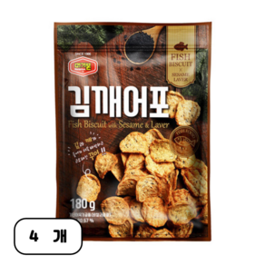 머거본 김깨 어포, 180g, 4개