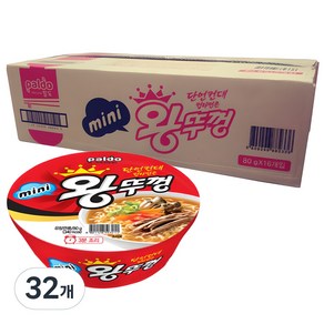 왕뚜껑 미니 컵라면 80g, 32개