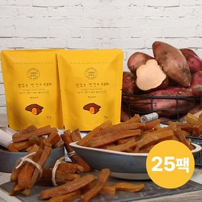 [KT알파쇼핑][땅끝] 맛있는 반건조 고구마말랭이70g x 25팩, 단일상품_수 량_상세페이지참조, 70g, 25개