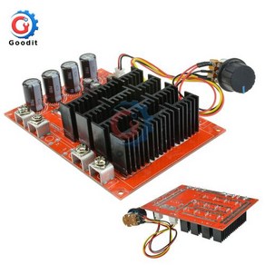 가변 DC 모터 속도 컨트롤러 10-50V 60A PWM HHO RC 12V 24V 48V 3000W 조정 5-100% 확장 제어 스위치 포, 1개