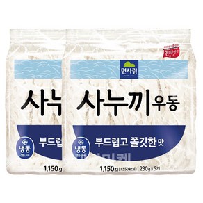 면사랑 사누끼우동, 1.15kg, 2개