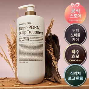 [탈모증상완화 기능성] 힐링버드 비어 PDRN 두피 트리트먼트 대용량, 1개, 1L