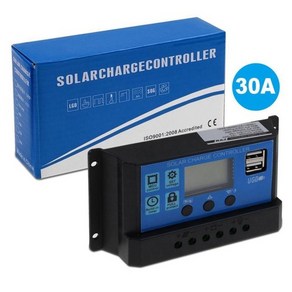 솔라컨트롤러 태양광발전기 컨트롤러 30a 12v-24v auto 50v sola, 1개