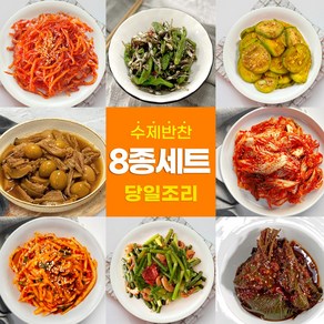 [당일조리] 엄마손맛 가정식 수제반찬 혼밥 밑반찬 8종 세트, 1개, 1.1kg