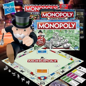 MONOPOLY 영어 보드게임 English boad game, 부동산 타이쿤 솔리테어 에디션 F1699, 1개